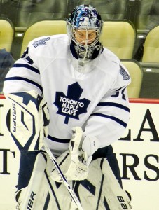 James Reimer is out at least a week with a mild MCL strain. By Michael Miller (Own work) [CC-BY-SA-3.0 (http://creativecommons.org/licenses/by-sa/3.0)], via Wikimedia Commons